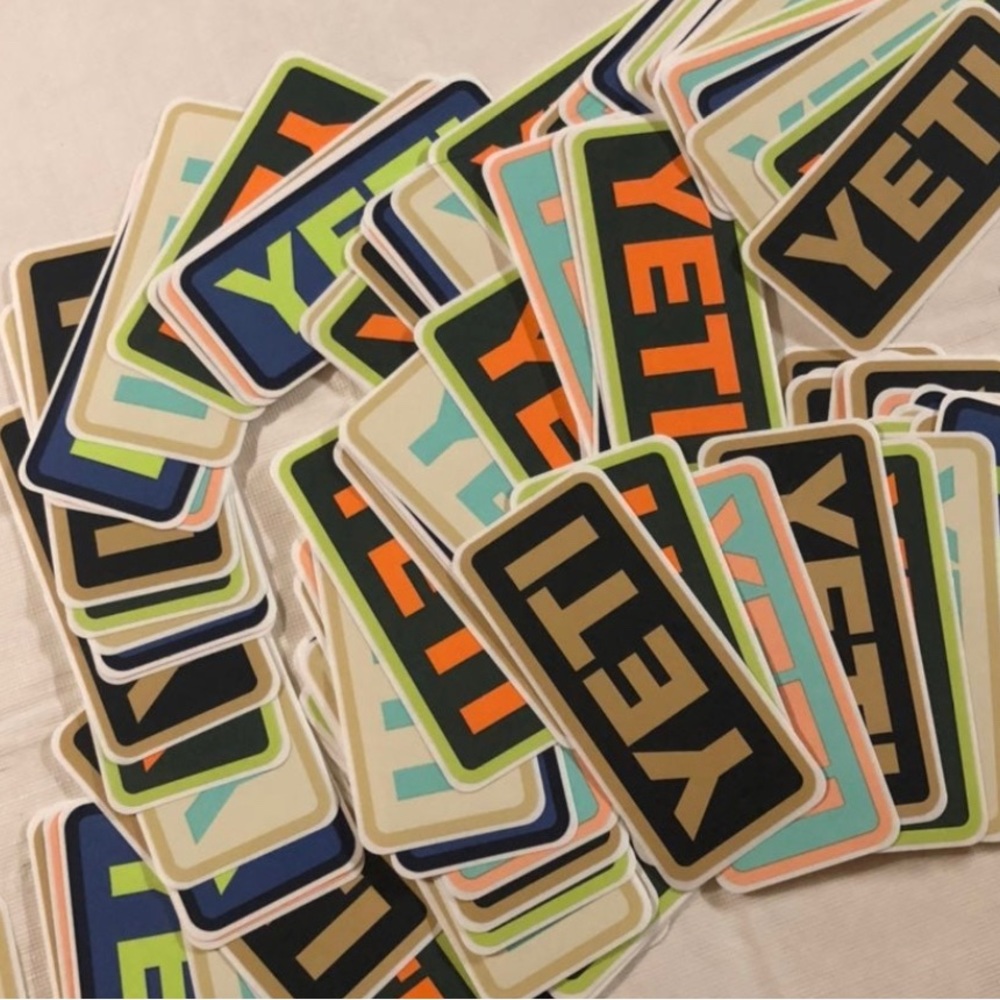 400 x yeti sticker lot